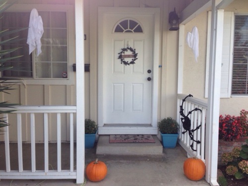Halloween front door